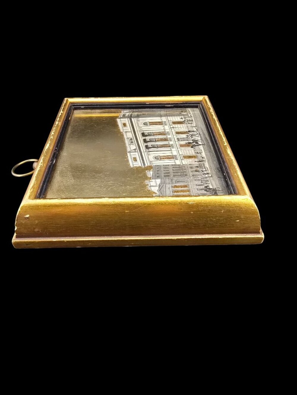 Vintage 1950's Sungott Art Studios Framed Decoupage Artwork With Gold Leaf READ - Picture 5 of 14